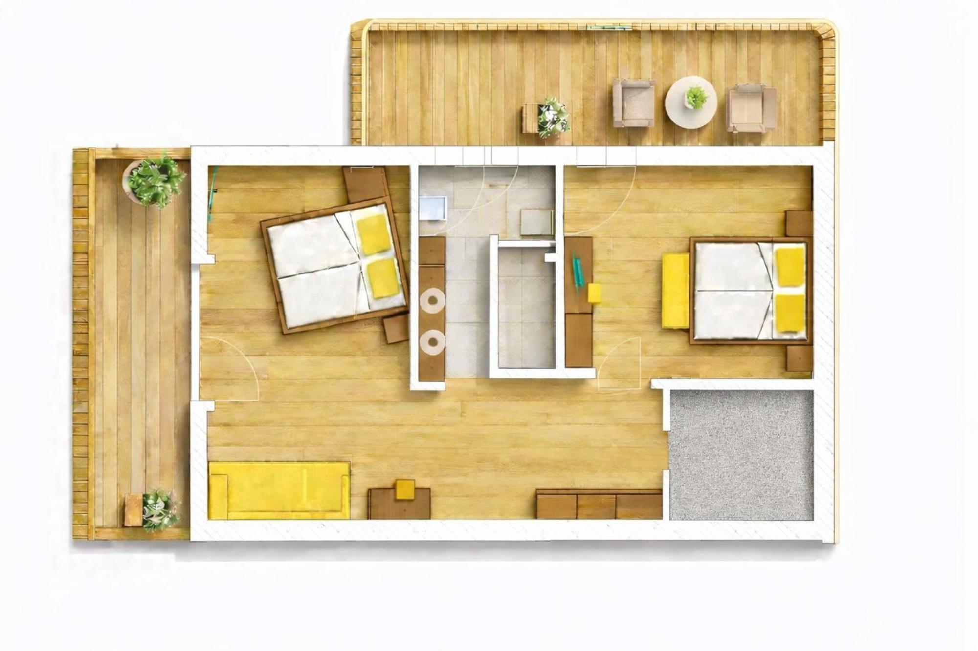 Suite con 2 Camere da Letto